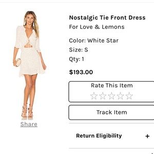 For love and lemons dress